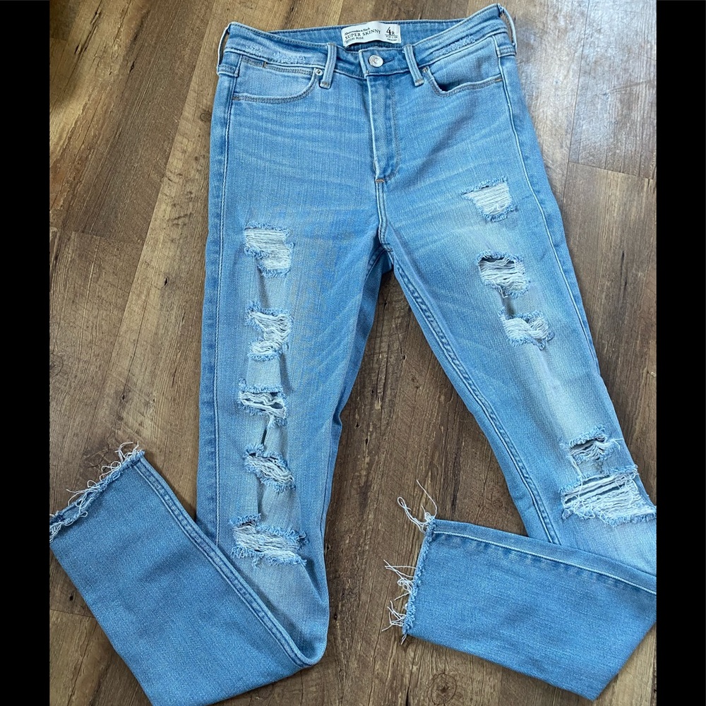 Abercrombie and Fitch super skinny high rise jeans